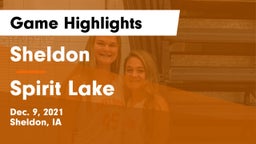 Sheldon  vs Spirit Lake  Game Highlights - Dec. 9, 2021