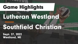Lutheran  Westland vs Southfield Christian Game Highlights - Sept. 27, 2022
