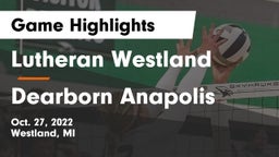 Lutheran  Westland vs Dearborn Anapolis Game Highlights - Oct. 27, 2022