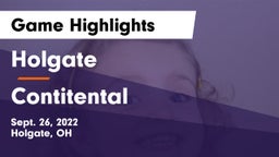 Holgate  vs Contitental  Game Highlights - Sept. 26, 2022