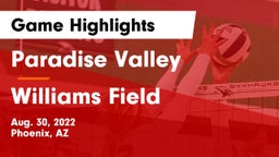 Paradise Valley  vs Williams Field Game Highlights - Aug. 30, 2022