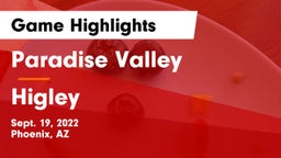 Paradise Valley  vs Higley  Game Highlights - Sept. 19, 2022