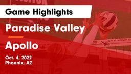 Paradise Valley  vs Apollo  Game Highlights - Oct. 4, 2022