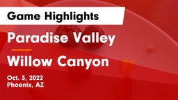 Paradise Valley  vs Willow Canyon Game Highlights - Oct. 3, 2022