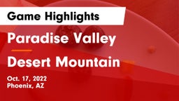 Paradise Valley  vs Desert Mountain  Game Highlights - Oct. 17, 2022