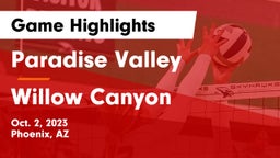 Paradise Valley  vs Willow Canyon  Game Highlights - Oct. 2, 2023