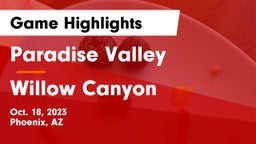 Paradise Valley  vs Willow Canyon  Game Highlights - Oct. 18, 2023