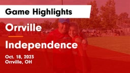 Orrville  vs Independence  Game Highlights - Oct. 18, 2023