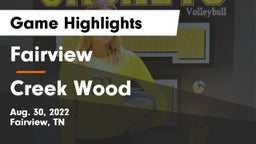 Fairview  vs Creek Wood  Game Highlights - Aug. 30, 2022