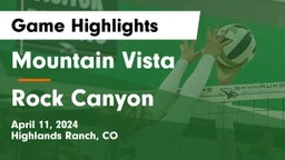 Mountain Vista  vs Rock Canyon  Game Highlights - April 11, 2024