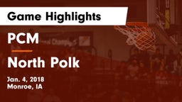 PCM  vs North Polk  Game Highlights - Jan. 4, 2018