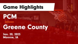 PCM  vs Greene County  Game Highlights - Jan. 20, 2023