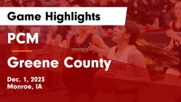 PCM  vs Greene County  Game Highlights - Dec. 1, 2023