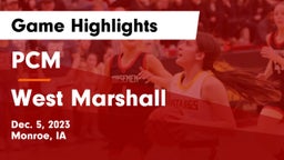 PCM  vs West Marshall  Game Highlights - Dec. 5, 2023