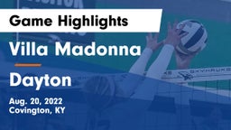 Villa Madonna  vs Dayton Game Highlights - Aug. 20, 2022