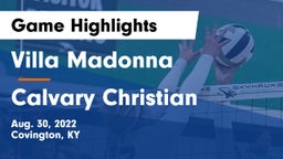 Villa Madonna  vs Calvary Christian  Game Highlights - Aug. 30, 2022