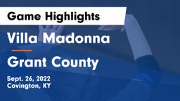 Villa Madonna  vs Grant County Game Highlights - Sept. 26, 2022