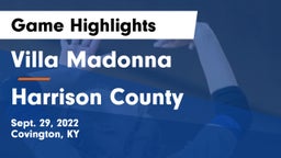 Villa Madonna  vs Harrison County  Game Highlights - Sept. 29, 2022