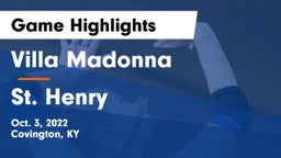 Villa Madonna  vs St. Henry  Game Highlights - Oct. 3, 2022