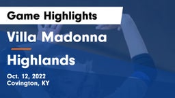 Villa Madonna  vs Highlands  Game Highlights - Oct. 12, 2022