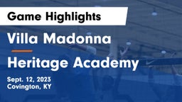 Villa Madonna  vs Heritage Academy Game Highlights - Sept. 12, 2023