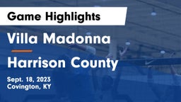 Villa Madonna  vs Harrison County  Game Highlights - Sept. 18, 2023