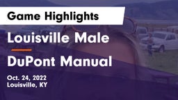 Louisville Male  vs DuPont Manual  Game Highlights - Oct. 24, 2022