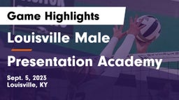 Louisville Male  vs Presentation Academy Game Highlights - Sept. 5, 2023