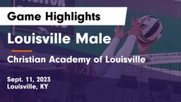 Louisville Male  vs Christian Academy of Louisville Game Highlights - Sept. 11, 2023