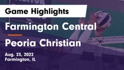 Farmington Central  vs Peoria Christian  Game Highlights - Aug. 23, 2022
