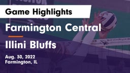 Farmington Central  vs Illini Bluffs  Game Highlights - Aug. 30, 2022
