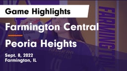 Farmington Central  vs Peoria Heights  Game Highlights - Sept. 8, 2022