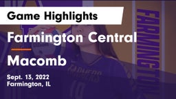 Farmington Central  vs Macomb  Game Highlights - Sept. 13, 2022