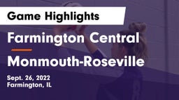 Farmington Central  vs Monmouth-Roseville  Game Highlights - Sept. 26, 2022