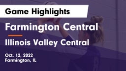 Farmington Central  vs Illinois Valley Central  Game Highlights - Oct. 12, 2022