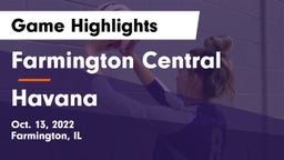 Farmington Central  vs Havana  Game Highlights - Oct. 13, 2022