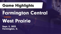 Farmington Central  vs West Prairie  Game Highlights - Sept. 5, 2023