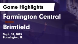 Farmington Central  vs Brimfield Game Highlights - Sept. 18, 2023