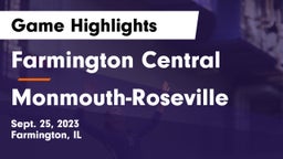 Farmington Central  vs Monmouth-Roseville  Game Highlights - Sept. 25, 2023