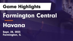 Farmington Central  vs Havana  Game Highlights - Sept. 28, 2023