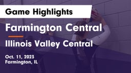 Farmington Central  vs Illinois Valley Central  Game Highlights - Oct. 11, 2023