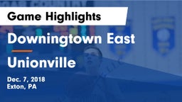 Downingtown East  vs Unionville  Game Highlights - Dec. 7, 2018