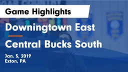 Downingtown East  vs Central Bucks South  Game Highlights - Jan. 5, 2019