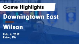 Downingtown East  vs Wilson Game Highlights - Feb. 6, 2019