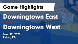 Downingtown East  vs Downingtown West  Game Highlights - Jan. 12, 2023
