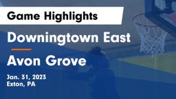 Downingtown East  vs Avon Grove  Game Highlights - Jan. 31, 2023
