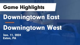 Downingtown East  vs Downingtown West  Game Highlights - Jan. 11, 2024