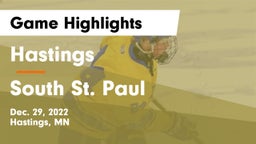 Hastings  vs South St. Paul  Game Highlights - Dec. 29, 2022
