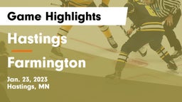 Hastings  vs Farmington Game Highlights - Jan. 23, 2023