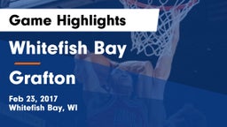 Whitefish Bay  vs Grafton  Game Highlights - Feb 23, 2017
